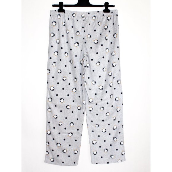 Sonoma Fuzzy Long Sleeve Penguin Print Two-Piece Pajama Set - Picture 4 of 16